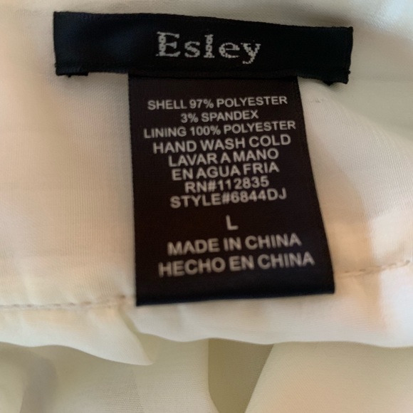 Esley cream colored dress with beaded straps - Picture 5 of 5